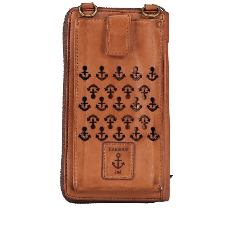 Geldbörse / Handytasche Anchor-Love Lina B3.2262 mit Schulterriemen Charming Cognac, Farbe: cognac, Marke: Harbour 2nd, EAN: 4046478046733, Abmessungen in cm: 11x19.5x2.5, Bild 3 von 8