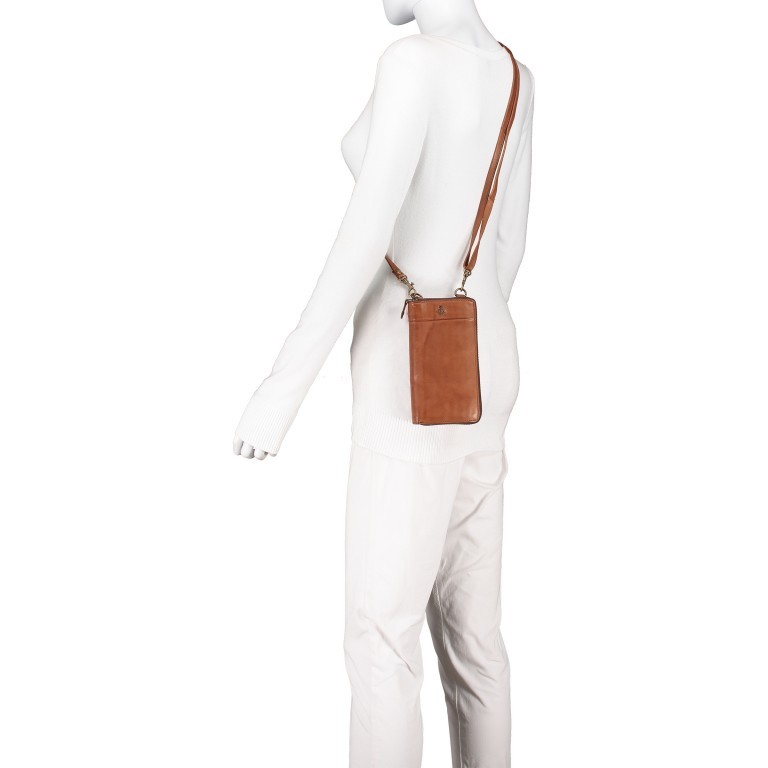 Geldbörse / Handytasche Anchor-Love Lina B3.2262 mit Schulterriemen Chocolate Brown, Farbe: braun, Marke: Harbour 2nd, EAN: 4046478051157, Abmessungen in cm: 11x19.5x2.5, Bild 5 von 8