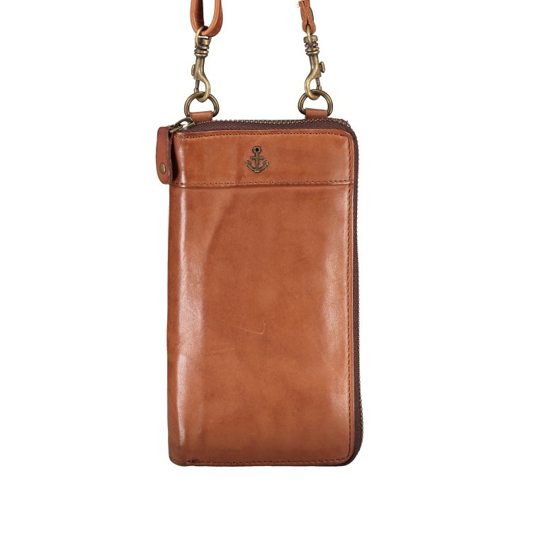 Geldbörse / Handytasche Anchor-Love Lina B3.2262 mit Schulterriemen Sweet Caramel, Farbe: cognac, Marke: Harbour 2nd, EAN: 4046478055407, Abmessungen in cm: 11x19.5x2.5, Bild 8 von 8