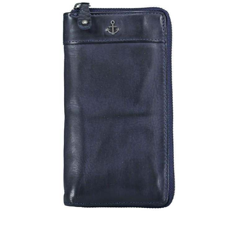 Geldbörse / Handytasche Anchor-Love Lina B3.2262 mit Schulterriemen Midnight Navy, Farbe: blau/petrol, Marke: Harbour 2nd, EAN: 4046478046757, Abmessungen in cm: 11x19.5x2.5, Bild 1 von 8