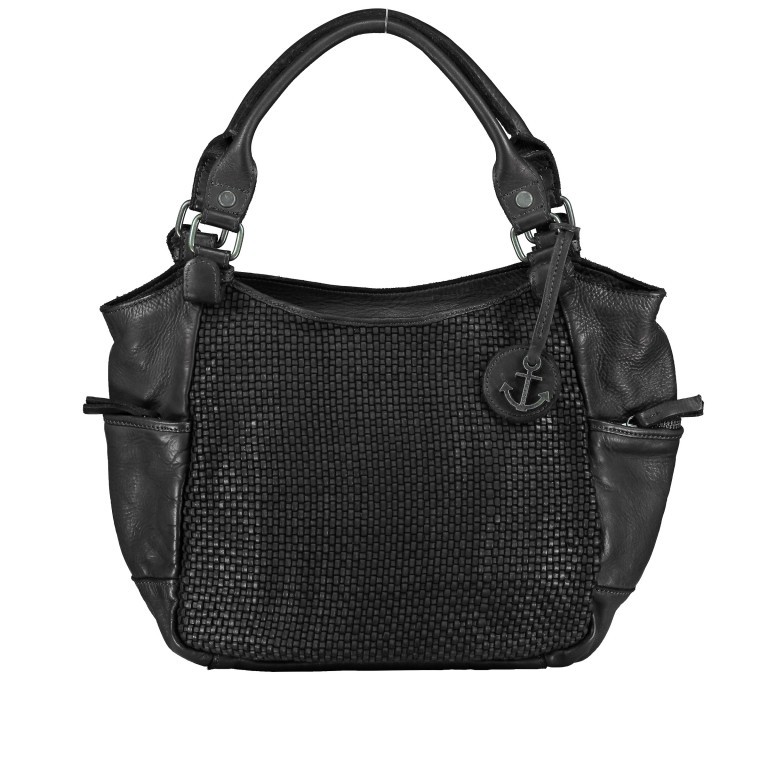 Handtasche Soft-Weaving Milva B3.0055 Dark Ash, Farbe: anthrazit, Marke: Harbour 2nd, EAN: 4046478045682, Abmessungen in cm: 30x28x13, Bild 1 von 9