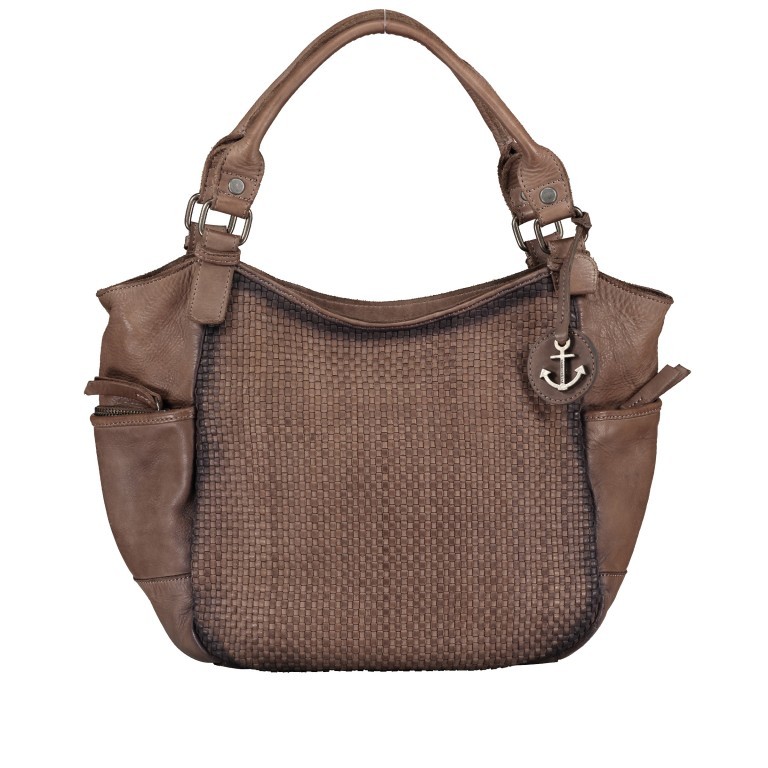 Handtasche Soft-Weaving Milva B3.0055 Stone Grey, Farbe: grau, Marke: Harbour 2nd, EAN: 4046478045705, Abmessungen in cm: 30x28x13, Bild 1 von 9