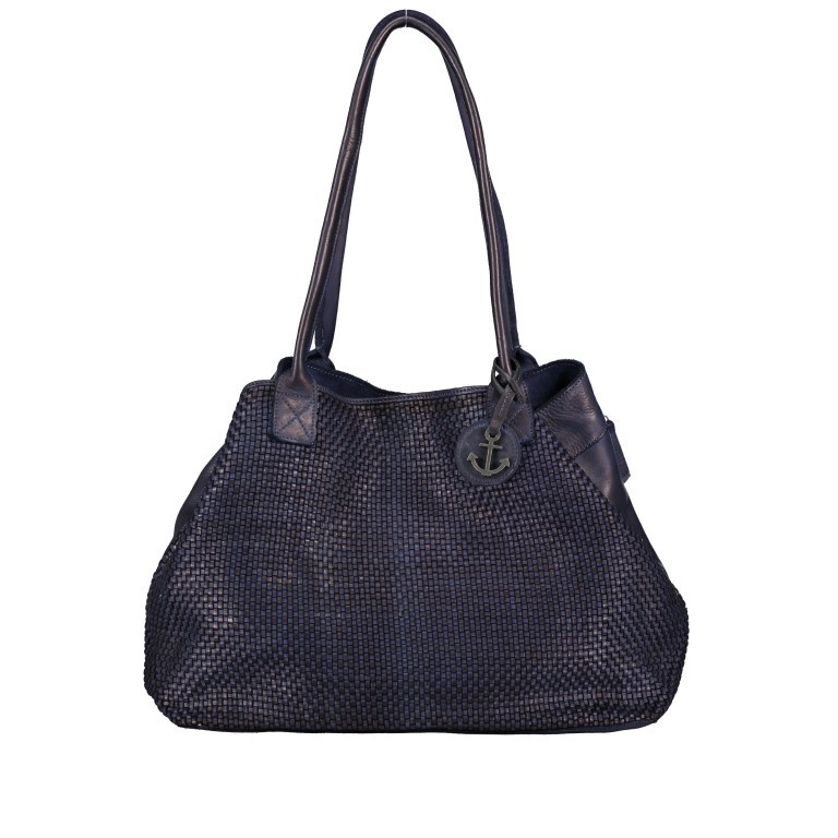 Shopper Soft-Weaving Grace B3.9687 Midnight Navy, Farbe: blau/petrol, Marke: Harbour 2nd, EAN: 4046478045620, Abmessungen in cm: 55x29.5x18, Bild 1 von 7