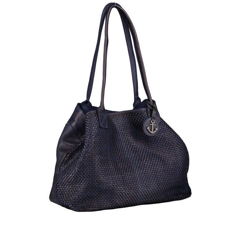 Shopper Soft-Weaving Grace B3.9687 Midnight Navy, Farbe: blau/petrol, Marke: Harbour 2nd, EAN: 4046478045620, Abmessungen in cm: 55x29.5x18, Bild 2 von 7