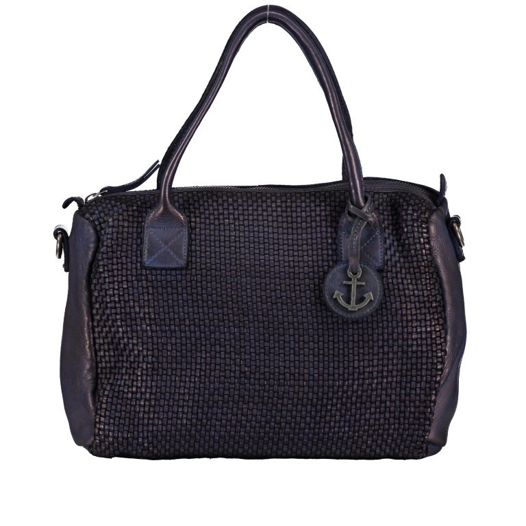 Handtasche Soft-Weaving Carolyn B3.9789 Midnight Navy, Farbe: blau/petrol, Marke: Harbour 2nd, EAN: 4046478045644, Abmessungen in cm: 29x27x8.5, Bild 1 von 9