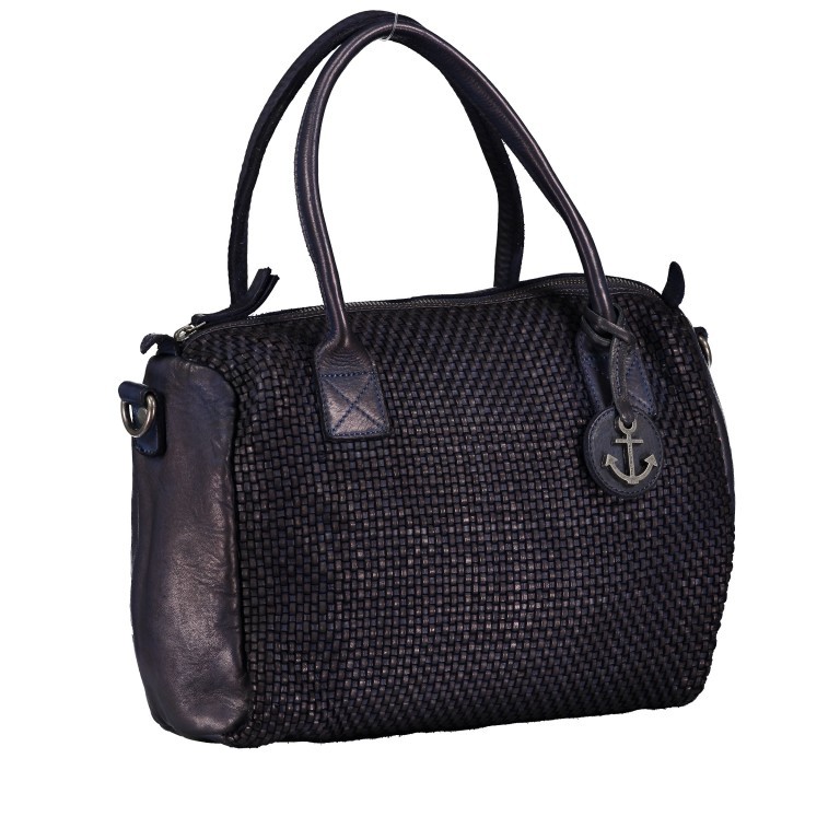 Handtasche Soft-Weaving Carolyn B3.9789 Midnight Navy, Farbe: blau/petrol, Marke: Harbour 2nd, EAN: 4046478045644, Abmessungen in cm: 29x27x8.5, Bild 2 von 9