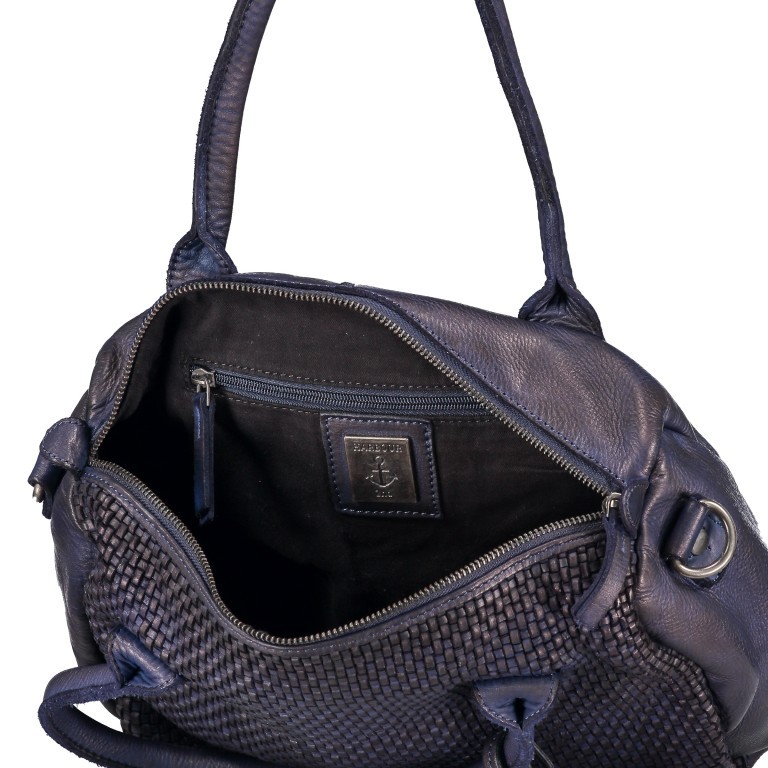 Handtasche Soft-Weaving Carolyn B3.9789 Midnight Navy, Farbe: blau/petrol, Marke: Harbour 2nd, EAN: 4046478045644, Abmessungen in cm: 29x27x8.5, Bild 8 von 9