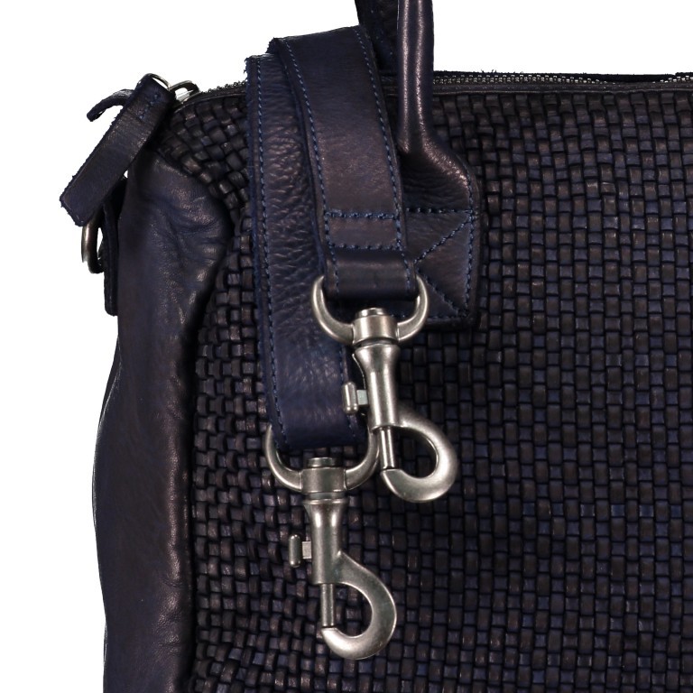 Handtasche Soft-Weaving Carolyn B3.9789 Midnight Navy, Farbe: blau/petrol, Marke: Harbour 2nd, EAN: 4046478045644, Abmessungen in cm: 29x27x8.5, Bild 9 von 9