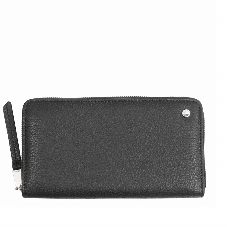 Geldbörse Adria Black Nickel, Farbe: schwarz, Marke: Abro, EAN: 4061724057684, Abmessungen in cm: 10.5x19x2, Bild 1 von 3