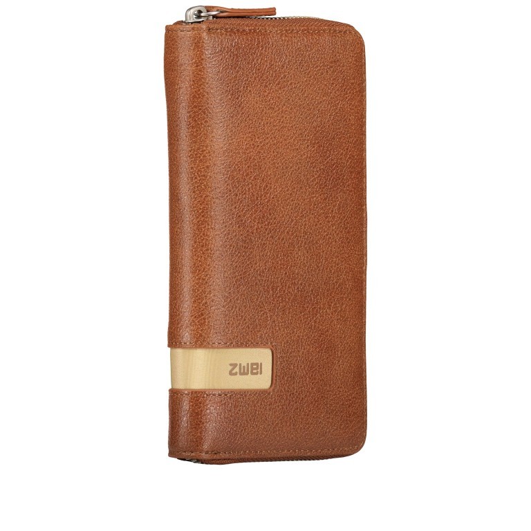 Geldbörse Mademoiselle Wallet MW2 Cognac, Farbe: cognac, Marke: Zwei, EAN: 4250257921030, Abmessungen in cm: 19.5x10x3, Bild 2 von 6