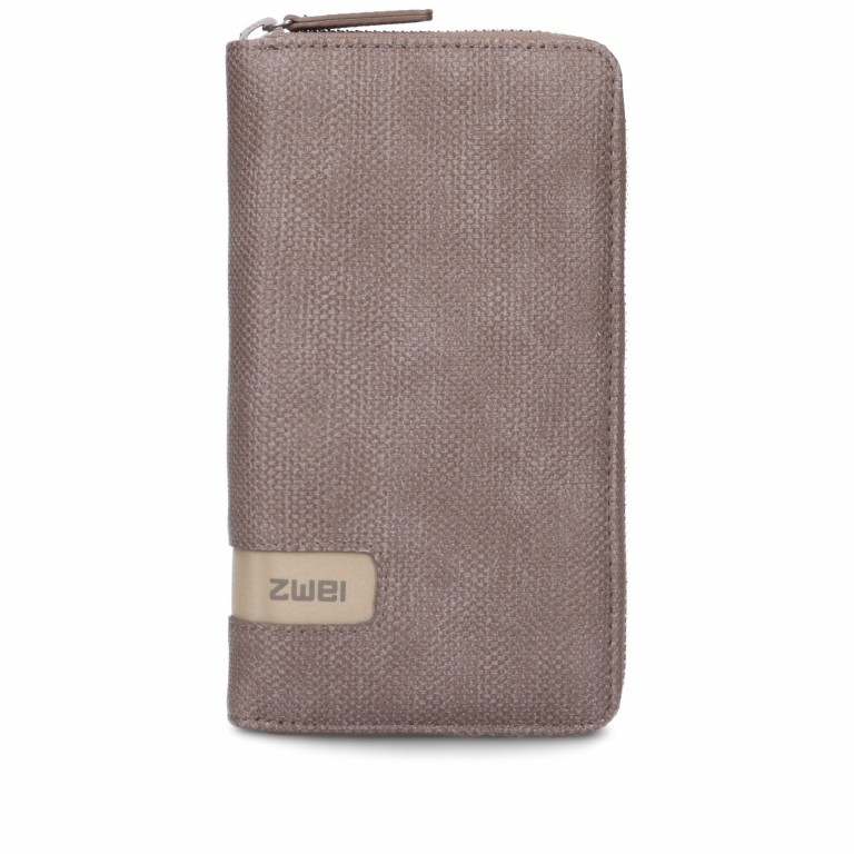 Geldbörse Mademoiselle Wallet MW2 Canvas Taupe, Farbe: taupe/khaki, Marke: Zwei, EAN: 4250257918832, Abmessungen in cm: 19.5x10x3, Bild 1 von 6