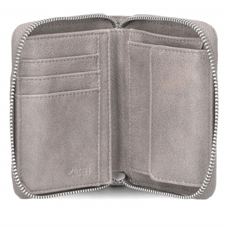 Geldbörse Mademoiselle Wallet MW10 Canvas Sky, Farbe: blau/petrol, Marke: Zwei, EAN: 4250257922808, Abmessungen in cm: 13x10x3, Bild 4 von 5