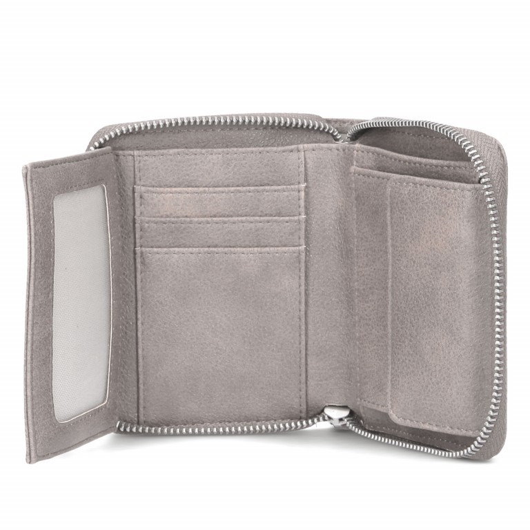 Geldbörse Mademoiselle Wallet MW10 Canvas Sky, Farbe: blau/petrol, Marke: Zwei, EAN: 4250257922808, Abmessungen in cm: 13x10x3, Bild 5 von 5