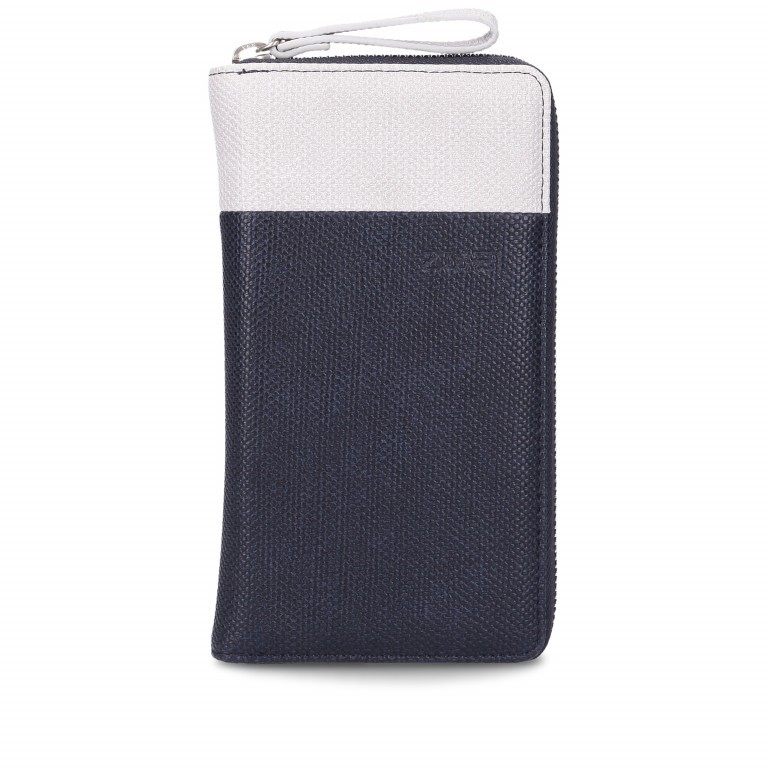 Geldbörse Eva Wallet EV2 Canvas Night, Farbe: blau/petrol, Marke: Zwei, EAN: 4250257920910, Abmessungen in cm: 19x11x3, Bild 1 von 4