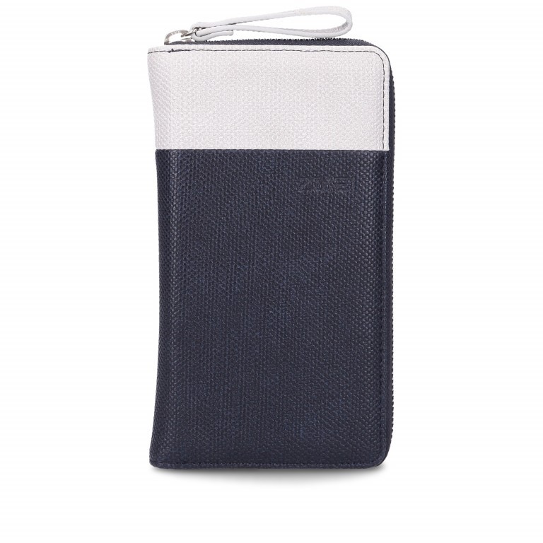 Geldbörse Eva Wallet EV2 Canvas Night, Farbe: blau/petrol, Marke: Zwei, EAN: 4250257920910, Abmessungen in cm: 19x11x3, Bild 1 von 6