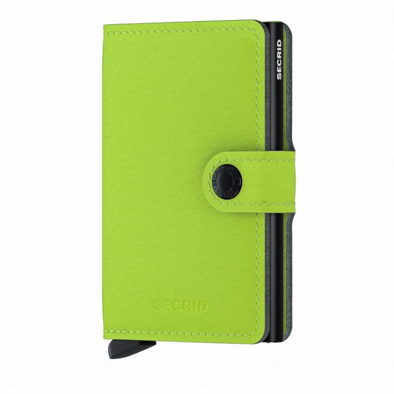 Geldbörse Miniwallet Yard vegan Lime, Farbe: grün/oliv, Marke: Secrid, EAN: 8718215287957, Abmessungen in cm: 6.5x10.2x2.1, Bild 1 von 5