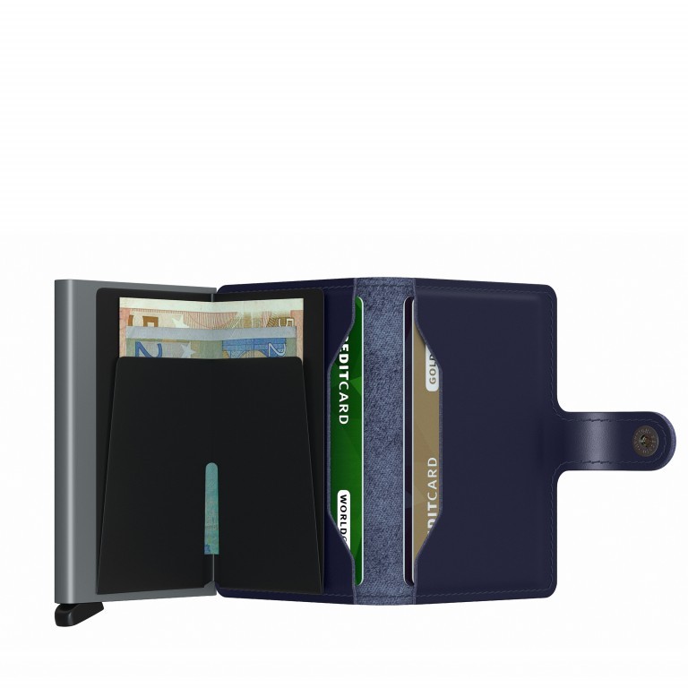 Geldbörse Miniwallet Metallic Blue, Farbe: blau/petrol, Marke: Secrid, EAN: 8718215287889, Abmessungen in cm: 6.8x10.2x2.1, Bild 3 von 4
