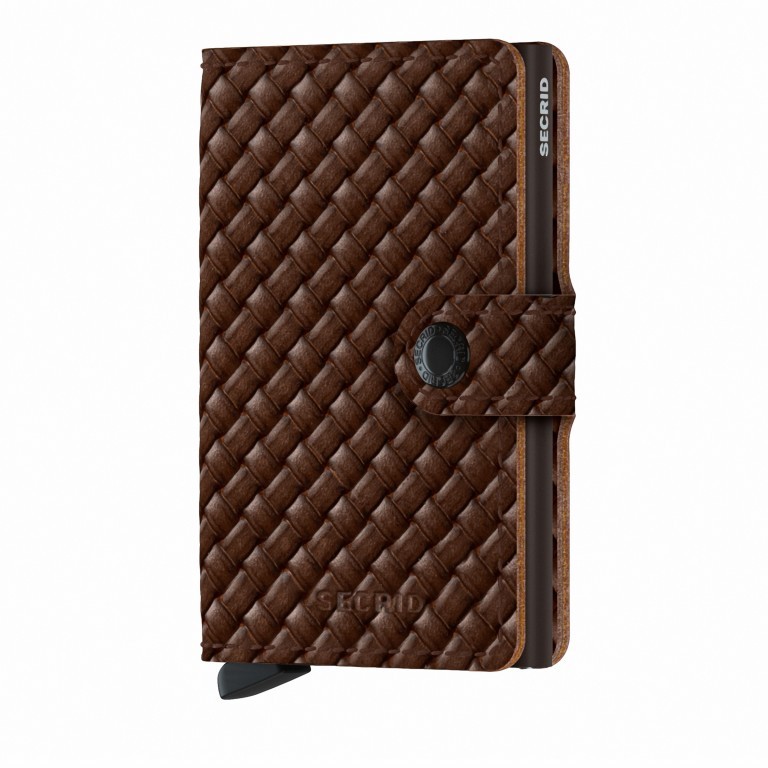 Geldbörse Miniwallet Basket Brown, Farbe: braun, Marke: Secrid, EAN: 8718215288015, Abmessungen in cm: 6.8x10.2x2.1, Bild 1 von 5