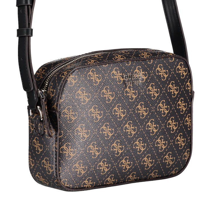 Umhängetasche Kamryn Brown Multi, Farbe: braun, Marke: Guess, EAN: 0190231368557, Abmessungen in cm: 22x16x5.5, Bild 2 von 6