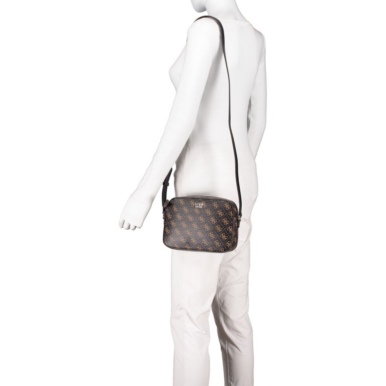 Umhängetasche Kamryn Brown Multi, Farbe: braun, Marke: Guess, EAN: 0190231368557, Abmessungen in cm: 22x16x5.5, Bild 4 von 6