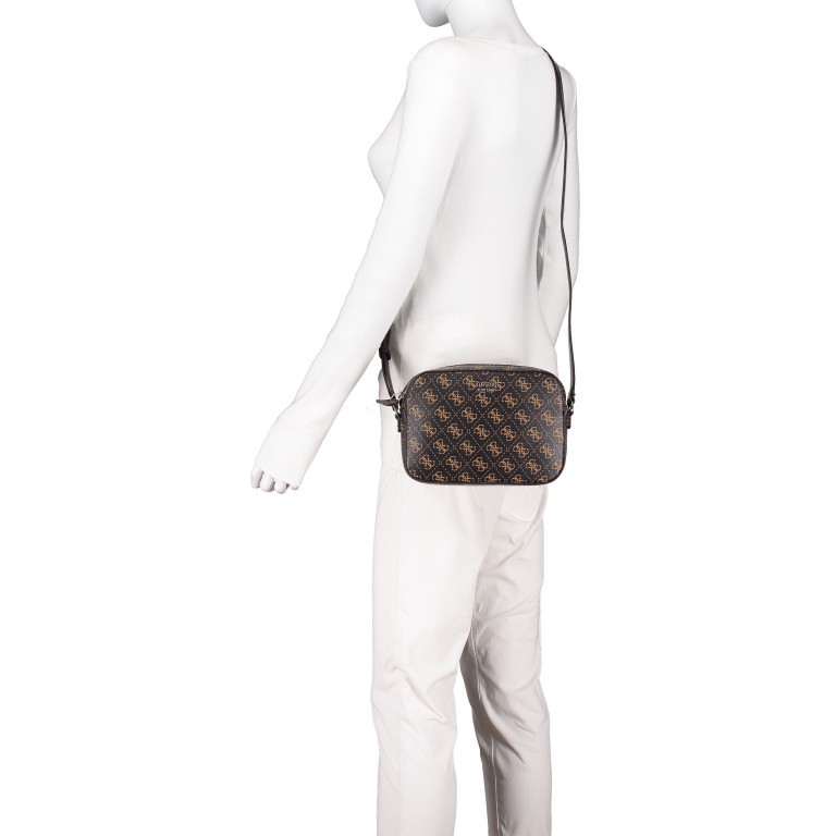 Umhängetasche Kamryn Brown Multi, Farbe: braun, Marke: Guess, EAN: 0190231368557, Abmessungen in cm: 22x16x5.5, Bild 5 von 6