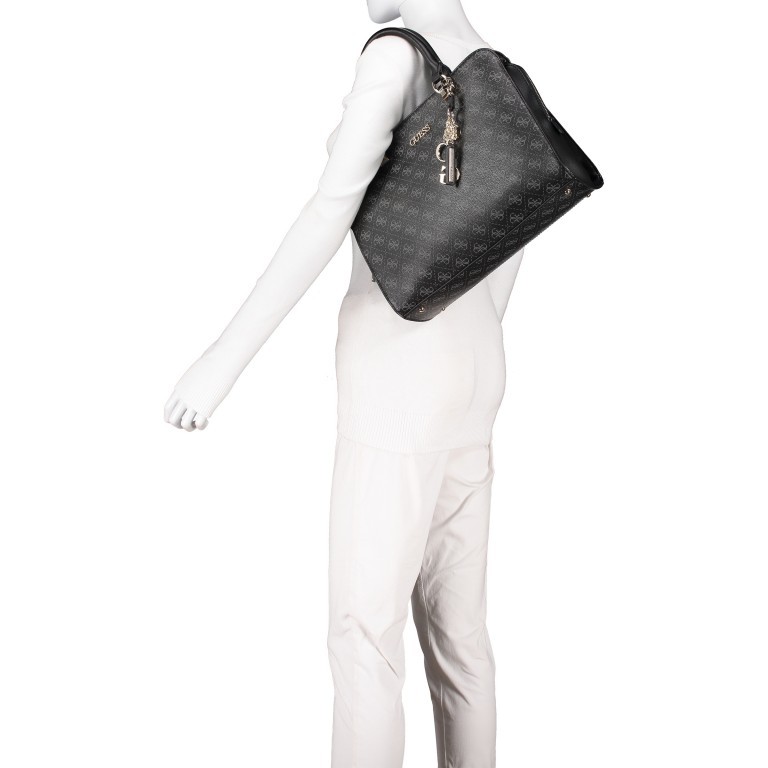 Handtasche Camy Coal Multi, Farbe: schwarz, Marke: Guess, EAN: 0190231370383, Abmessungen in cm: 34x26x12, Bild 5 von 11