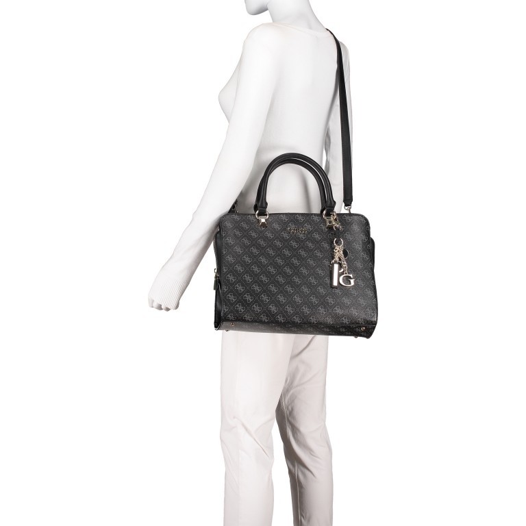 Handtasche Camy Coal Multi, Farbe: schwarz, Marke: Guess, EAN: 0190231370383, Abmessungen in cm: 34x26x12, Bild 7 von 11