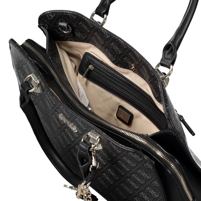 Handtasche Camy Coal Multi, Farbe: schwarz, Marke: Guess, EAN: 0190231370383, Abmessungen in cm: 34x26x12, Bild 10 von 11