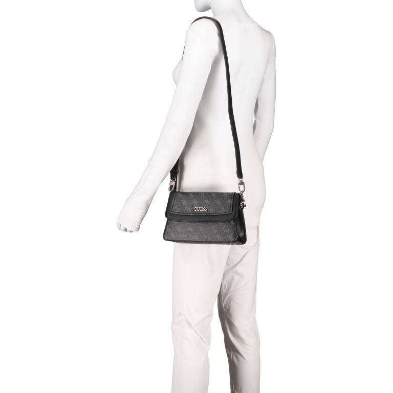 Umhängetasche Camy Coal Multi, Farbe: schwarz, Marke: Guess, EAN: 0190231370420, Abmessungen in cm: 22.5x15x10, Bild 4 von 7