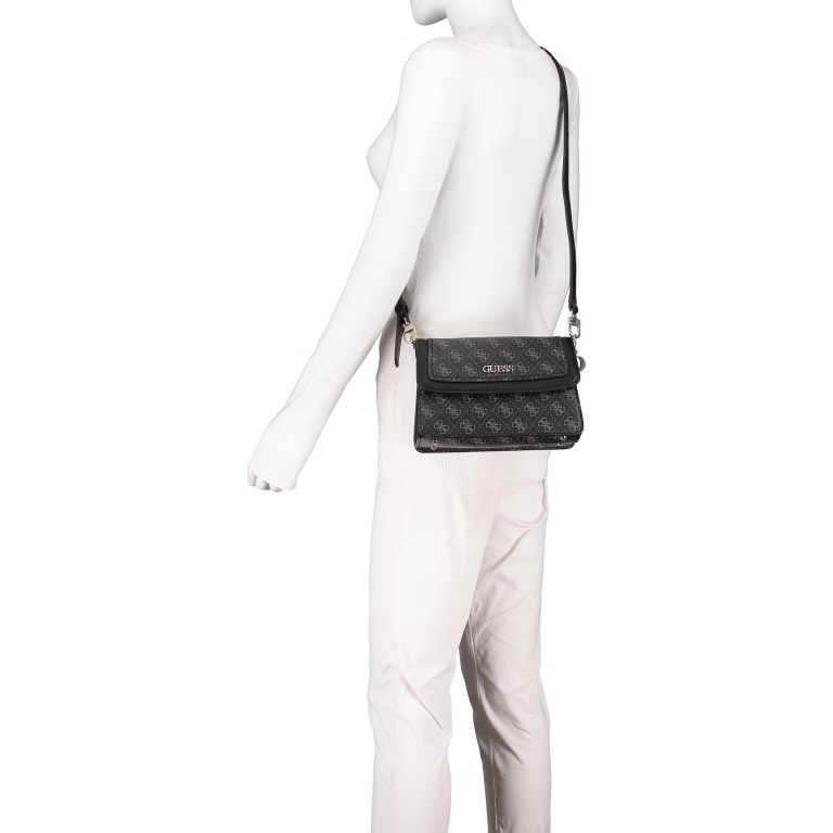 Umhängetasche Camy Coal Multi, Farbe: schwarz, Marke: Guess, EAN: 0190231370420, Abmessungen in cm: 22.5x15x10, Bild 5 von 7