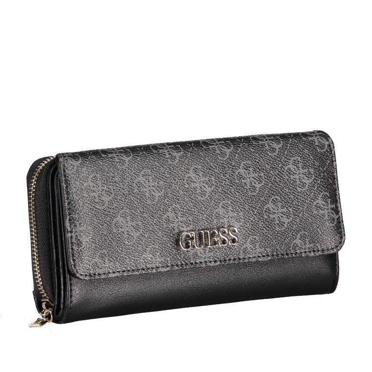 Geldbörse Camy Coal Multi, Farbe: schwarz, Marke: Guess, EAN: 0190231370581, Abmessungen in cm: 19x10x4, Bild 2 von 4
