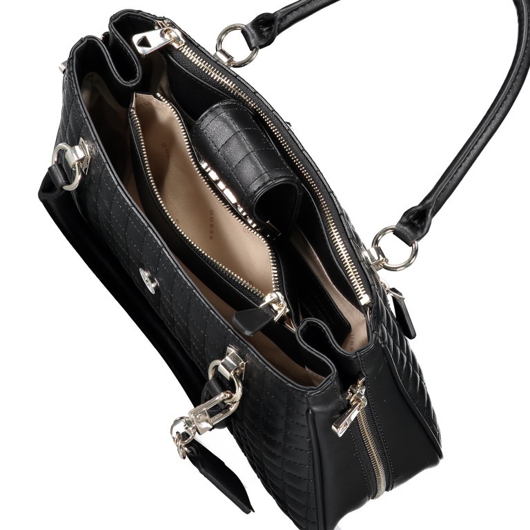 Handtasche Matrix Black, Farbe: schwarz, Marke: Guess, EAN: 0190231369172, Abmessungen in cm: 31x22x10, Bild 8 von 10