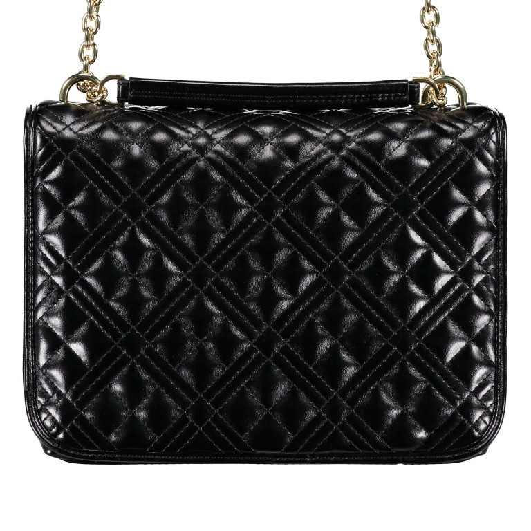 Umhängetasche Borsa Quilted Nappa Schwarz, Farbe: schwarz, Marke: Love Moschino, EAN: 8059826618885, Abmessungen in cm: 26x19x9, Bild 3 von 9