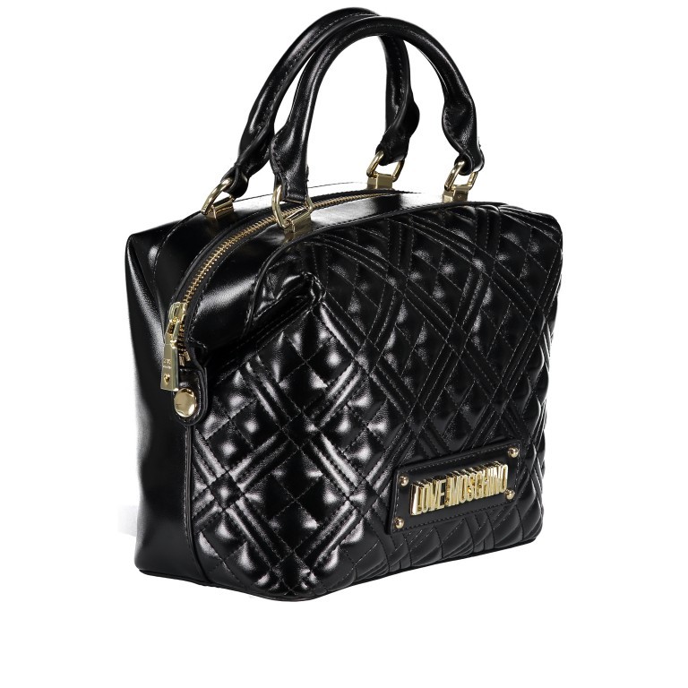 Handtasche Borsa Quilted Nappa Schwarz, Farbe: schwarz, Marke: Love Moschino, EAN: 8059826675994, Abmessungen in cm: 23.5x18x11, Bild 2 von 7