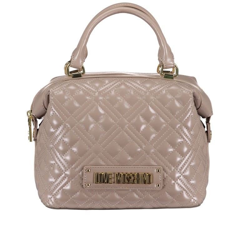 Handtasche Borsa Quilted Nappa Taupe, Farbe: taupe/khaki, Marke: Love Moschino, EAN: 8059826236874, Abmessungen in cm: 23.5x18x11, Bild 1 von 7