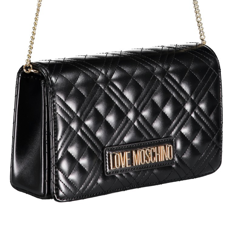 Umhängetasche Borsa Quilted Nappa Schwarz, Farbe: schwarz, Marke: Love Moschino, EAN: 8059826649049, Abmessungen in cm: 22.5x14x6, Bild 2 von 7