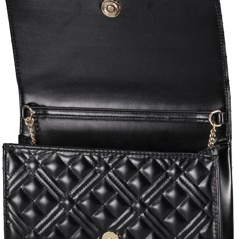 Umhängetasche Borsa Quilted Nappa Schwarz, Farbe: schwarz, Marke: Love Moschino, EAN: 8059826649049, Abmessungen in cm: 22.5x14x6, Bild 6 von 7