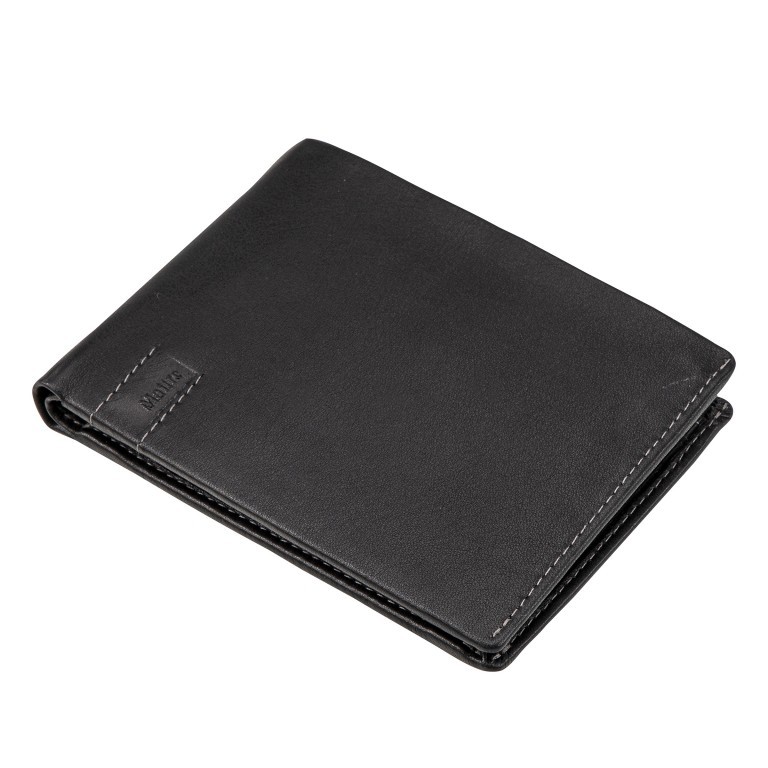 Geldbörse Tinello Gilbrecht Schwarz, Farbe: schwarz, Marke: Maitre, EAN: 4006053087933, Abmessungen in cm: 12.3x9.2x2, Bild 2 von 5