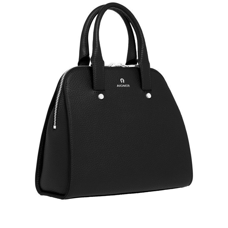 Handtasche Ivy S 135-316 Black Silver, Farbe: schwarz, Marke: AIGNER, EAN: 4055539344404, Abmessungen in cm: 25x21x10, Bild 2 von 7