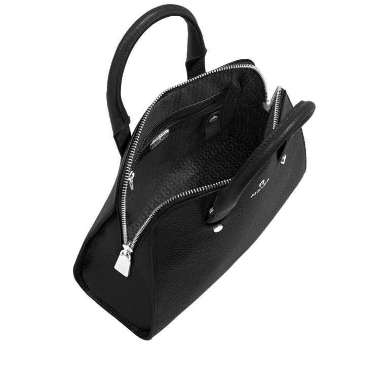 Handtasche Ivy S 135-316 Black Silver, Farbe: schwarz, Marke: AIGNER, EAN: 4055539344404, Abmessungen in cm: 25x21x10, Bild 7 von 7
