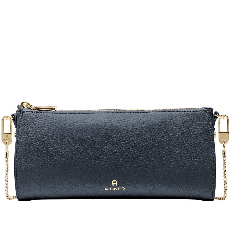 Clutch Ivy Ink, Farbe: blau/petrol, Marke: AIGNER, EAN: 4055539434440, Abmessungen in cm: 25x12x5, Bild 1 von 5