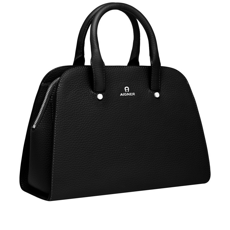Handtasche Ivy 135-390 Black Silver, Farbe: schwarz, Marke: AIGNER, EAN: 4055539344442, Abmessungen in cm: 29x21x12.5, Bild 2 von 7
