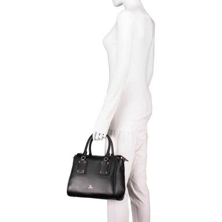 Handtasche Nova Black, Farbe: schwarz, Marke: AIGNER, EAN: 4055539329838, Abmessungen in cm: 27x24x14.5, Bild 3 von 6