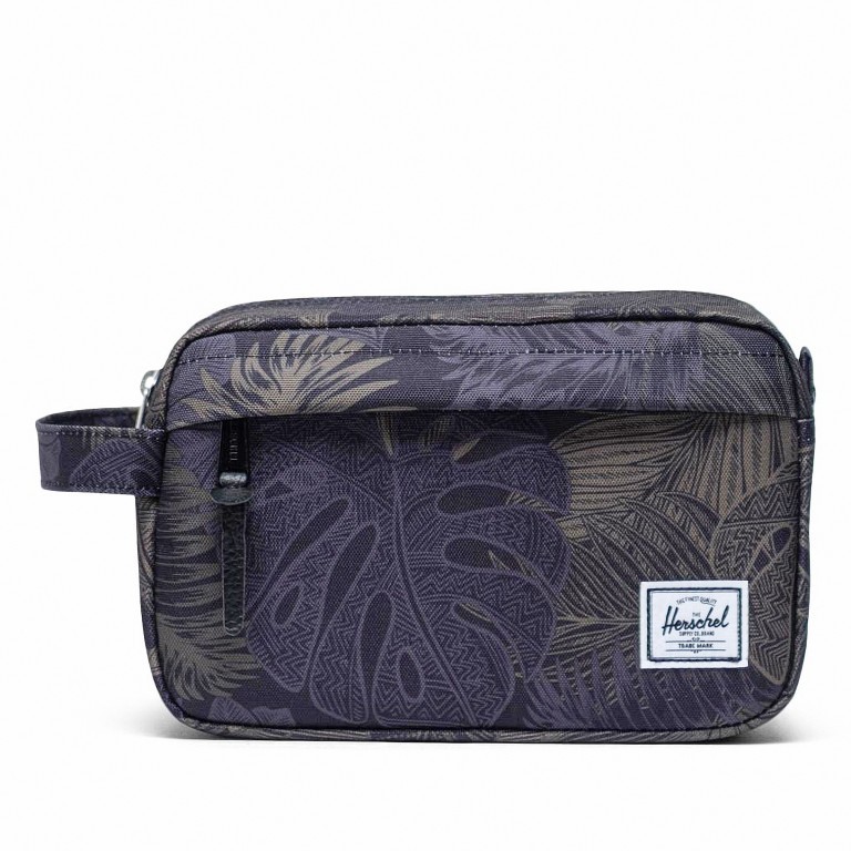 Kulturtasche Chapter Dark Jungle, Farbe: schwarz, Marke: Herschel, EAN: 0828432410637, Abmessungen in cm: 23x15x11, Bild 1 von 3