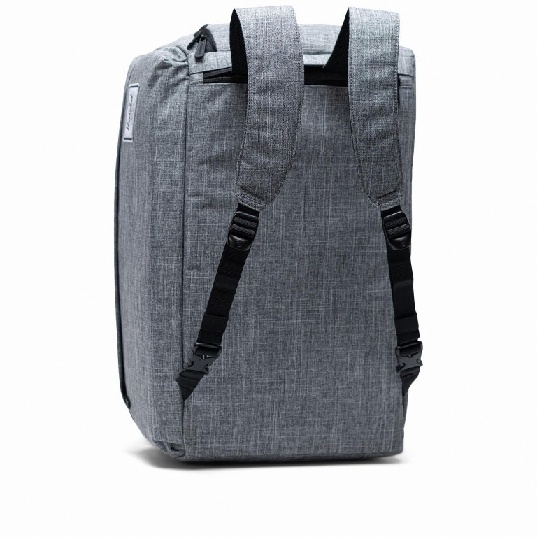 Reisetasche Outfitter Größe 30 Liter Raven Crosshatch, Farbe: schwarz, Marke: Herschel, EAN: 0828432411320, Abmessungen in cm: 51x280x29, Bild 3 von 5