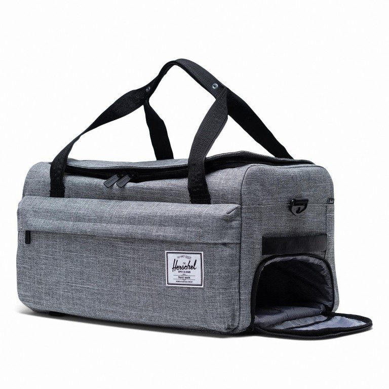 Reisetasche Outfitter Größe 30 Liter Raven Crosshatch, Farbe: schwarz, Marke: Herschel, EAN: 0828432411320, Abmessungen in cm: 51x280x29, Bild 5 von 5