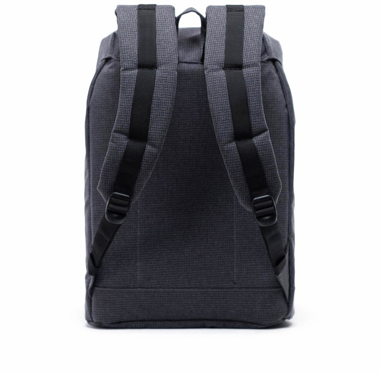 Rucksack Retreat einfarbig Volumen 18 Liter Shadow Grid, Farbe: anthrazit, Marke: Herschel, EAN: 0828432414970, Abmessungen in cm: 34x46x12, Bild 3 von 5