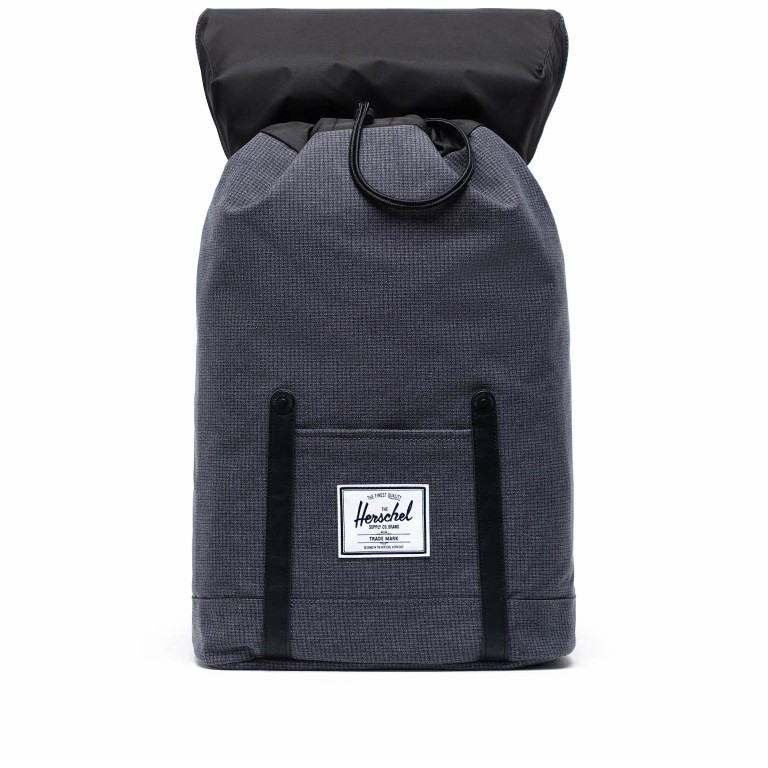 Rucksack Retreat einfarbig Volumen 18 Liter Shadow Grid, Farbe: anthrazit, Marke: Herschel, EAN: 0828432414970, Abmessungen in cm: 34x46x12, Bild 5 von 5