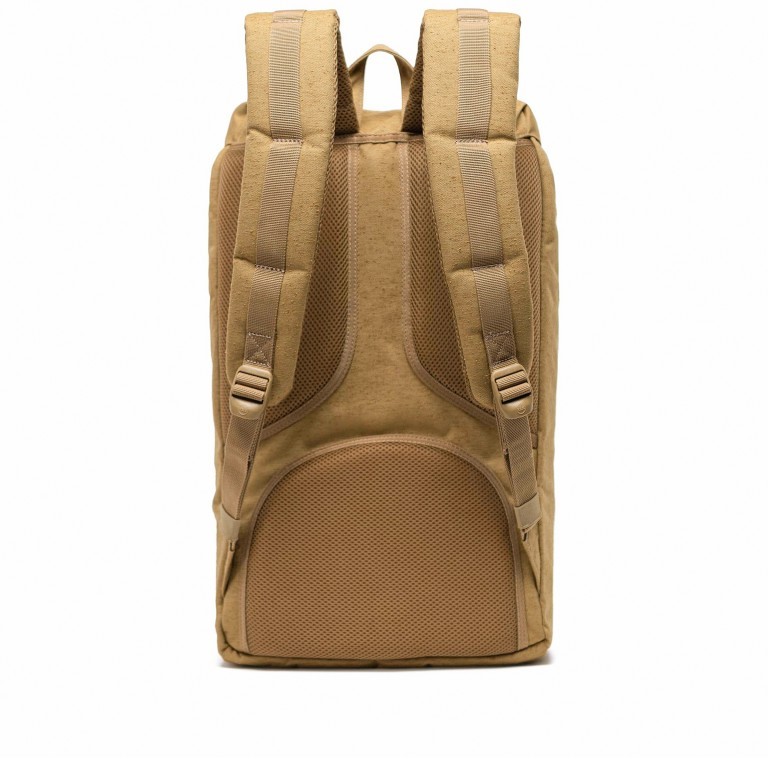 Rucksack Little America Volumen 23 Liter Coyote Slub, Farbe: gelb, Marke: Herschel, EAN: 0828432415083, Abmessungen in cm: 28x50x17, Bild 3 von 4