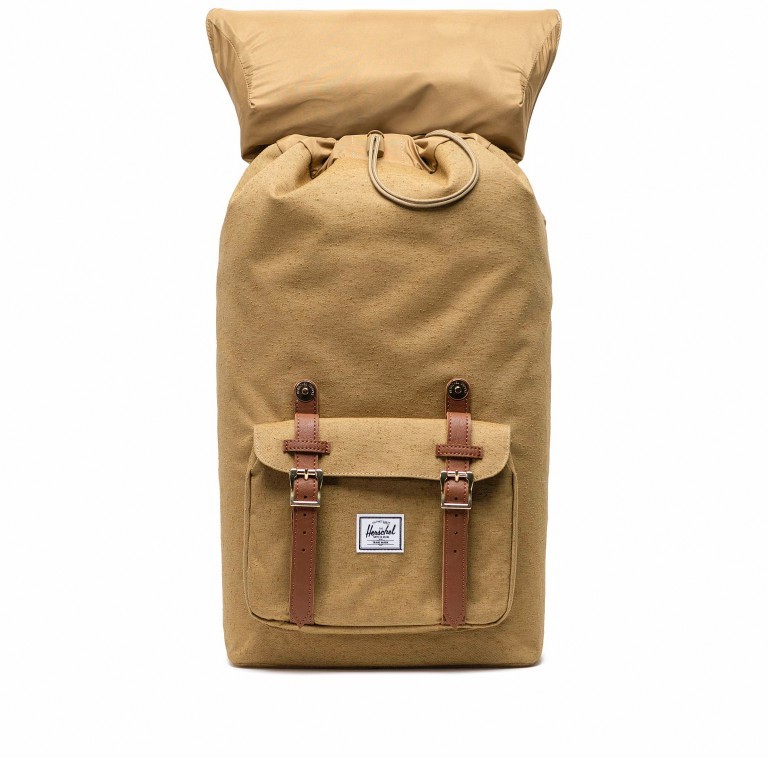 Rucksack Little America Volumen 23 Liter Coyote Slub, Farbe: gelb, Marke: Herschel, EAN: 0828432415083, Abmessungen in cm: 28x50x17, Bild 4 von 4